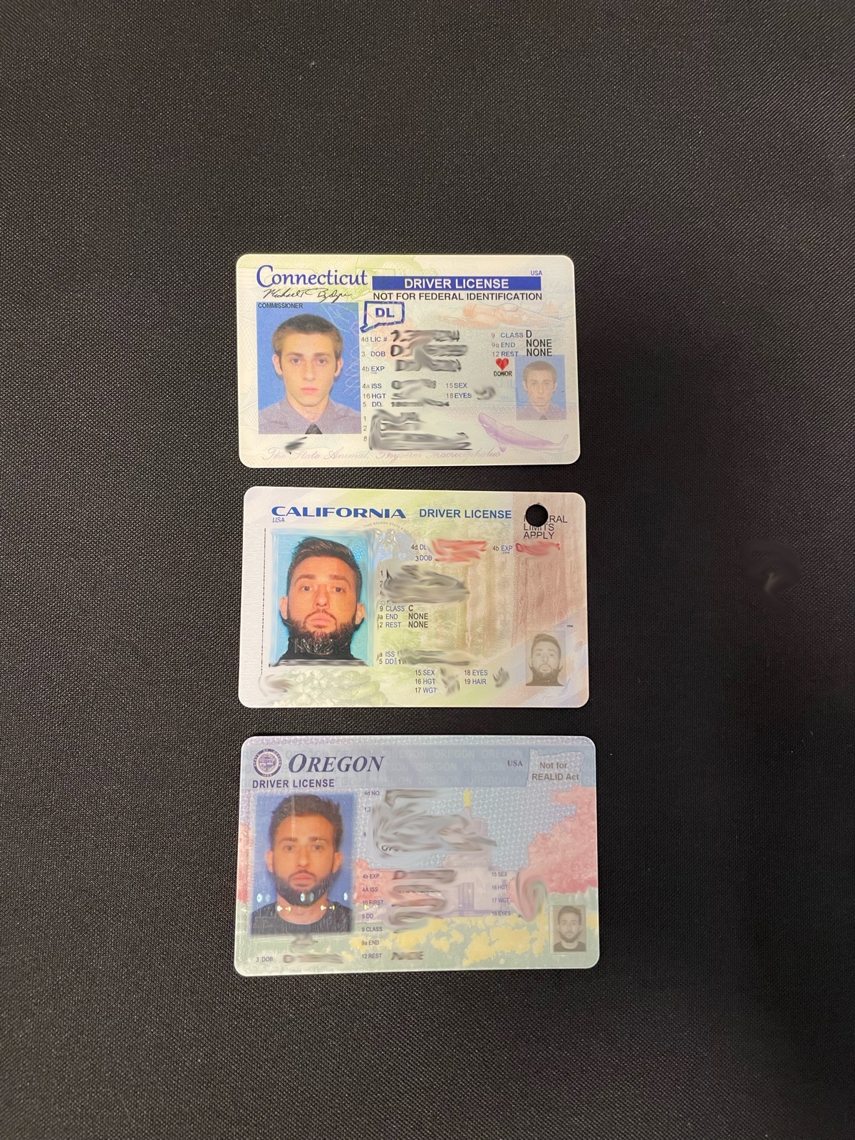 My own US driver's licenses - the exact credential we secure for you
